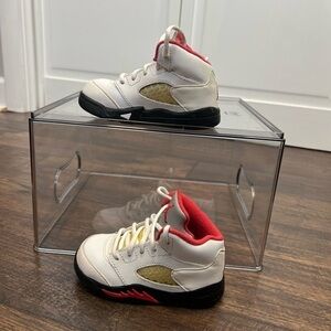 Nike Air Jordan’s 5 TD Fire Red 2012 Sneakers Size Toddler 5.5C